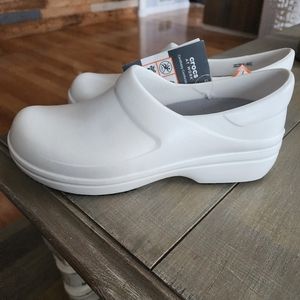 Crocs Shoes Women's SZ 9White Neria Pro II Dual Comfort Slip Resistant Work Clog